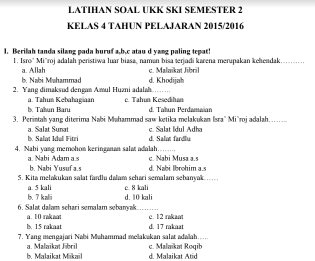 10 Rahasia Menguasai Kumpulan Soal UKK Kelas 4 SD K.13 yang Jarang Diketahui