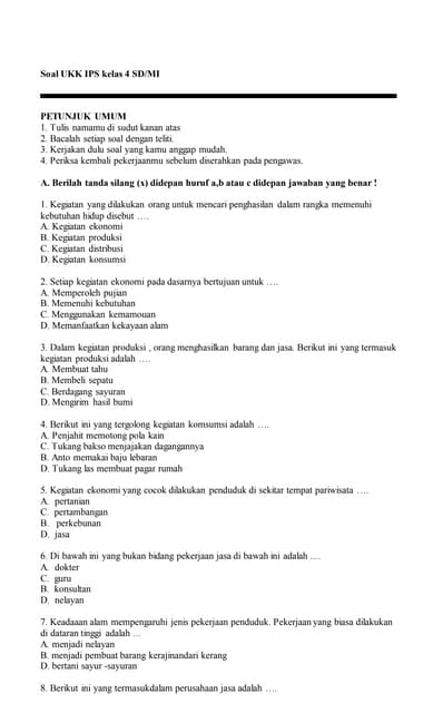 5 Fakta Tersembunyi di Balik Contoh Soal UKK IPS Kelas 4 SD Boyolali yang Wajib Guru Tahu
