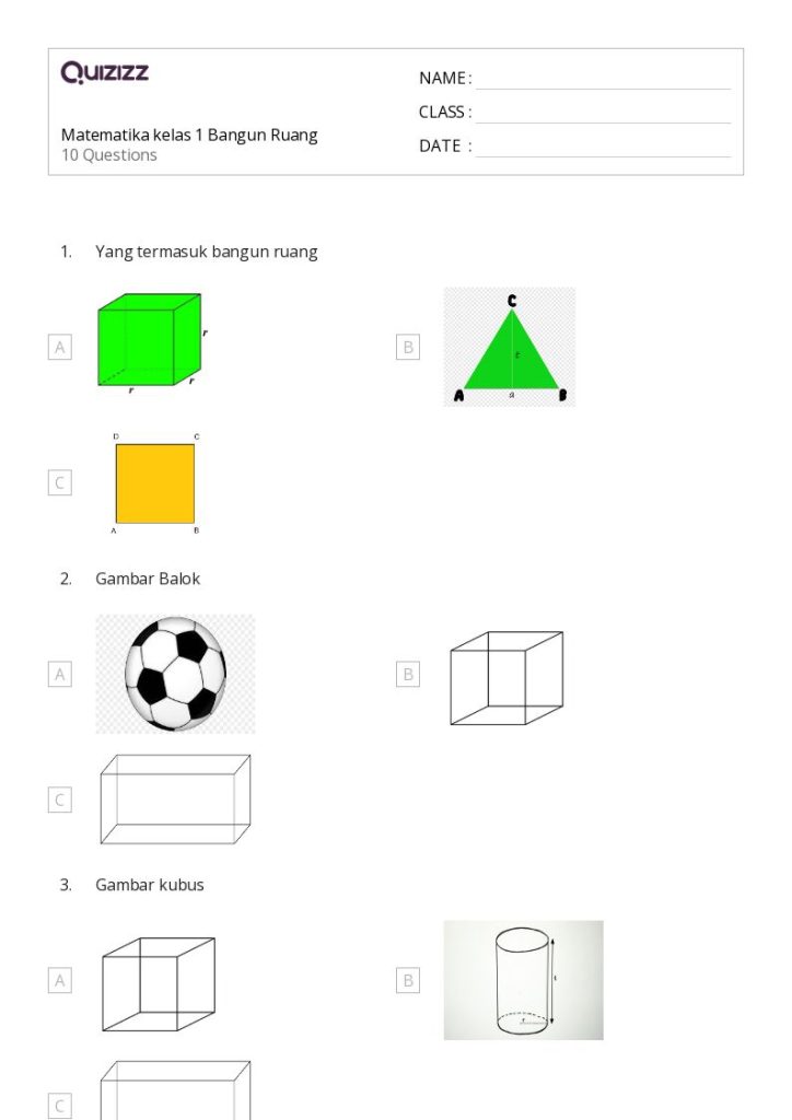 5 Rahasia Nilai Sempurna dengan Bank Soal Matematika Kelas 1 Bangun Ruang Terupdate 2026