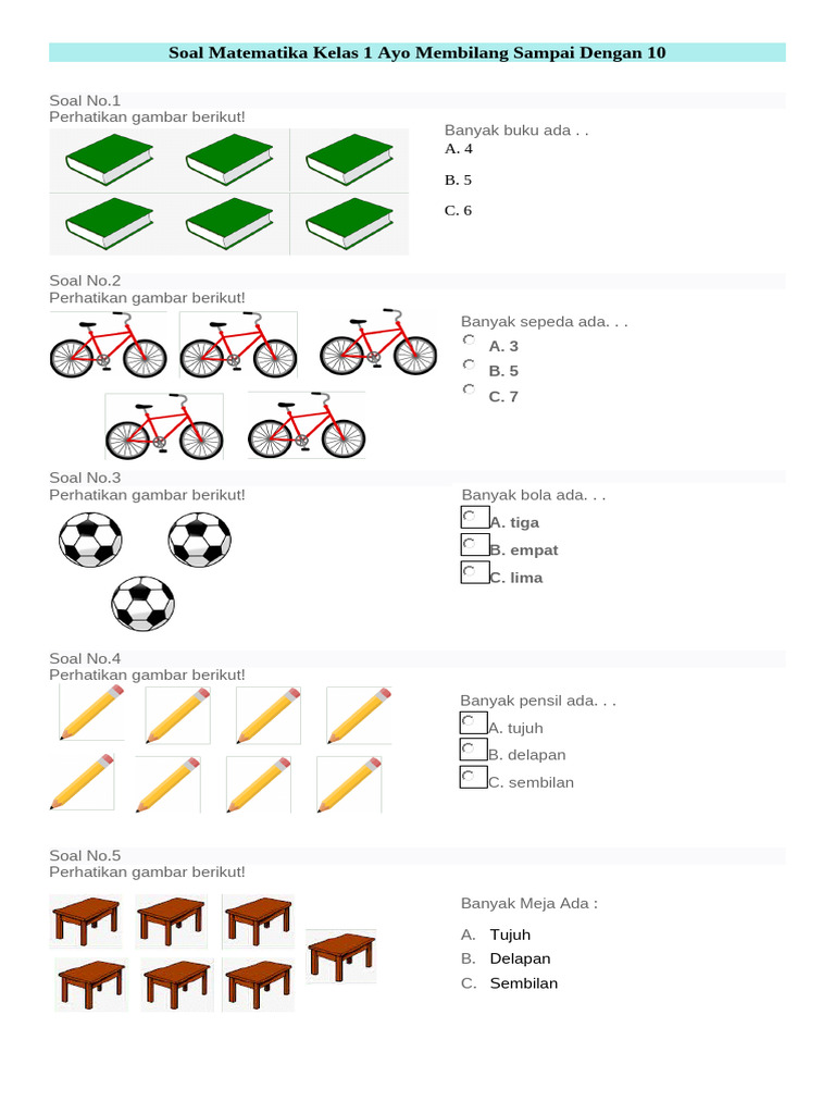 7 Rahasia Contoh Soal Matematika Terbilang untuk Anak SD Kelas 1 yang Cepat Dipahami 7 Rahasia Contoh Soal Matematika Terbilang untuk Anak SD Kelas 1 yang Cepat Dipahami
