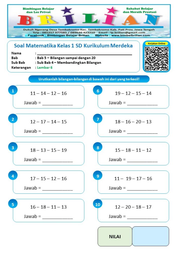 7 Rahasia Efektif Menggunakan Bank Soal Matematika Kelas 1 SD Agar Anak Cepat Pintar
