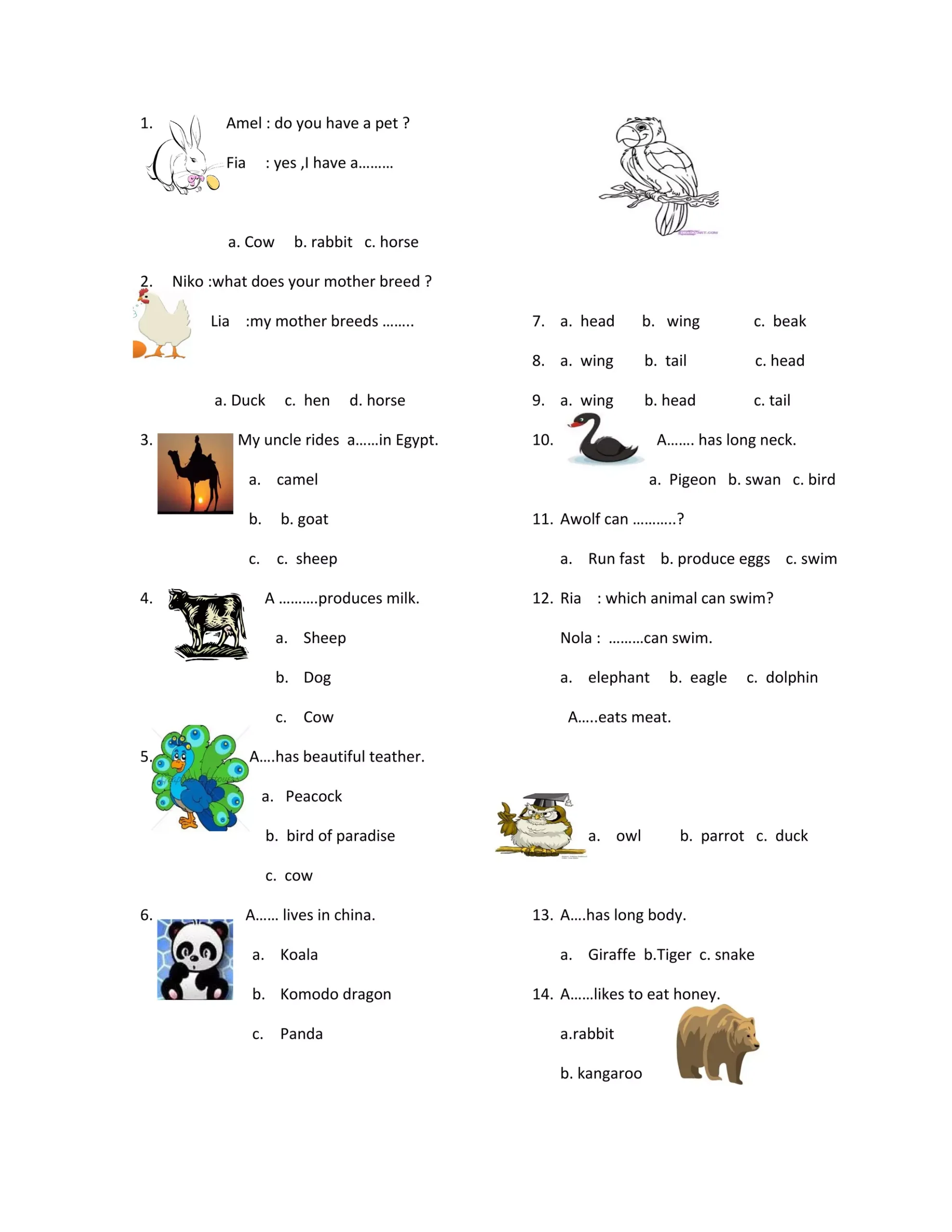 7 Rahasia Latihan Soal Bahasa Inggris Kelas 3 tentang Animal yang Bikin Anak Suka Belajar