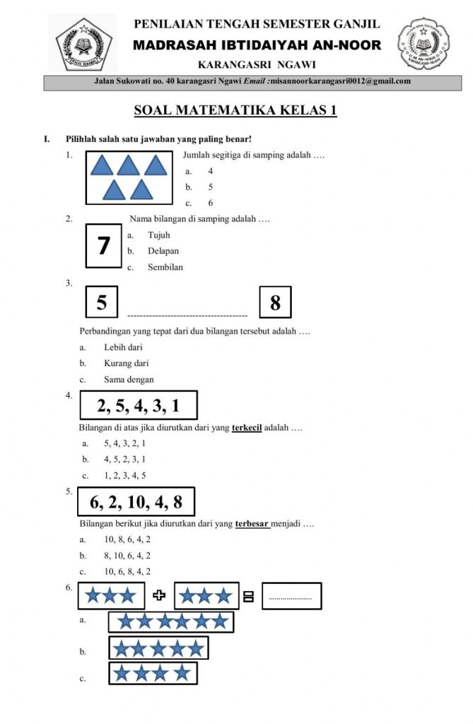 7 Rahasia Nilai Sempurna dengan Bank Soal Matematika Kelas 1 SD Semester 1 Terbaru 2026