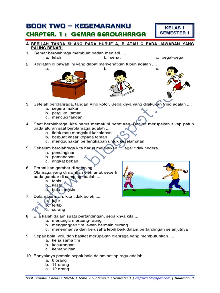 Rahasia Cepat Jawab Soal Tema 2 Subtema 3 Kelas 1 Revisi 2017 Agar Nilai Sempurna