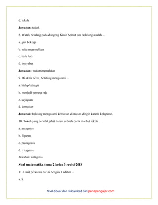 Rahasia Nilai Sempurna dengan Download soal tema 2 sub tema 2 kelas 3 doc Terbaru Rahasia Nilai Sempurna dengan Download soal tema 2 sub tema 2 kelas 3 doc Terbaru