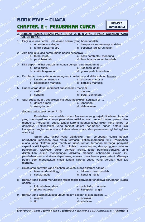 Rahasia Skor Sempurna Kerjakan Soal Tema 5 Subtema 3 Kelas 3 yang Wajib Tahu Rahasia Skor Sempurna Kerjakan Soal Tema 5 Subtema 3 Kelas 3 yang Wajib Tahu