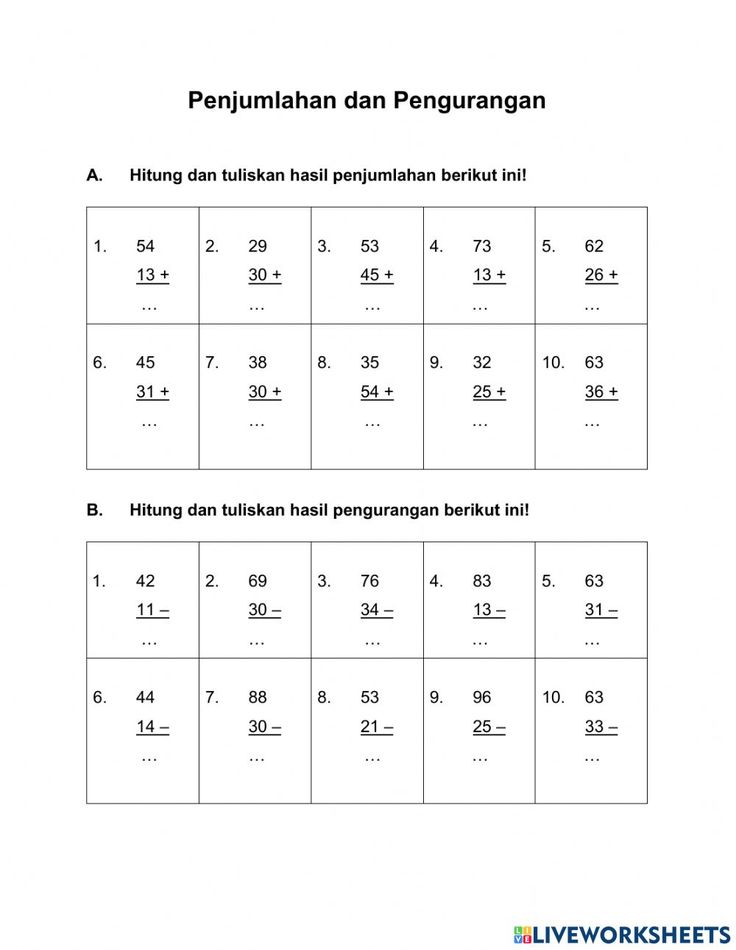 Penjumlahan Dan Pengurangan Bersusun Panjang Workshee Vrogue Co - Free Penjumlahan Dan Pengurangan Bersusun Panjang Workshee Vrogue Co - Free