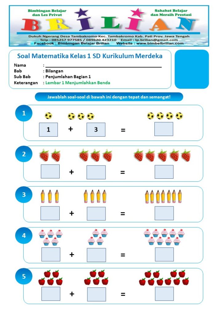 Ternyata Ini Dia Kunci Jawaban dan Contoh Soal Matematika Tema 5 SD Kelas 1 yang Wajib Diketahui Orang Tua Ternyata Ini Dia Kunci Jawaban dan Contoh Soal Matematika Tema 5 SD Kelas 1 yang Wajib Diketahui Orang Tua