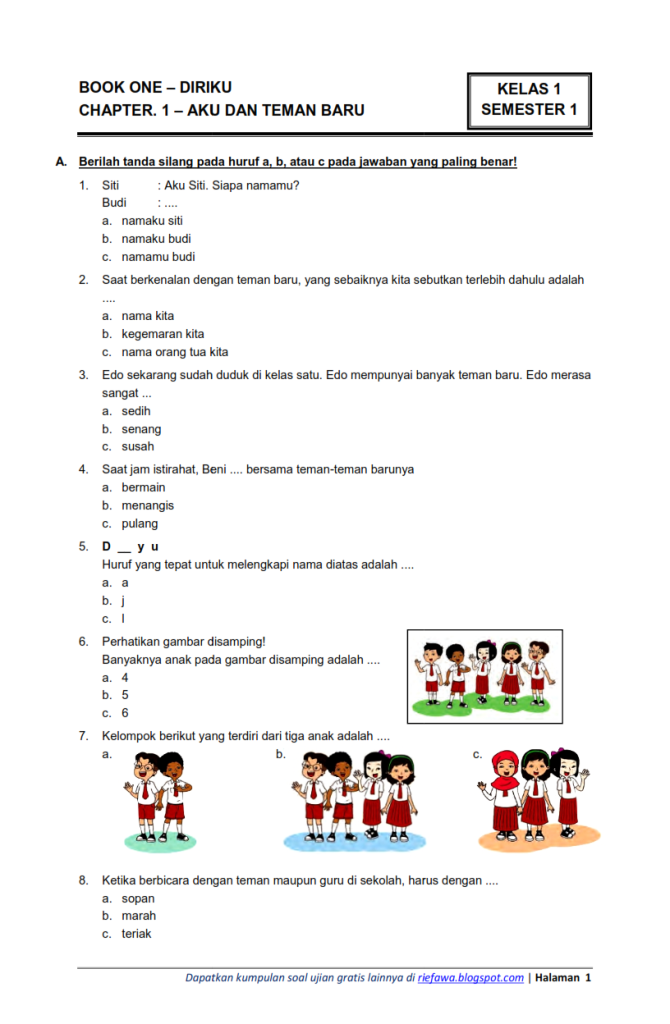 Ternyata Ini Rahasia Lolos Ujian dengan Contoh Soal HOTS SD Kelas 2 Semester 1 Tema 4