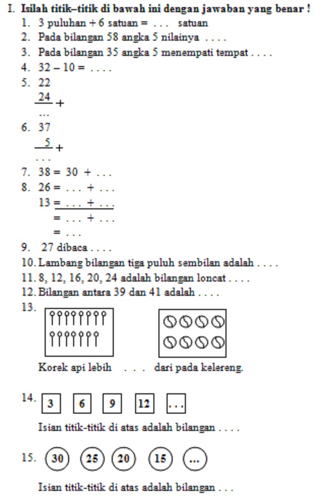 Soal Uts Matematika Kelas 6 Semester 1 - Piffle me