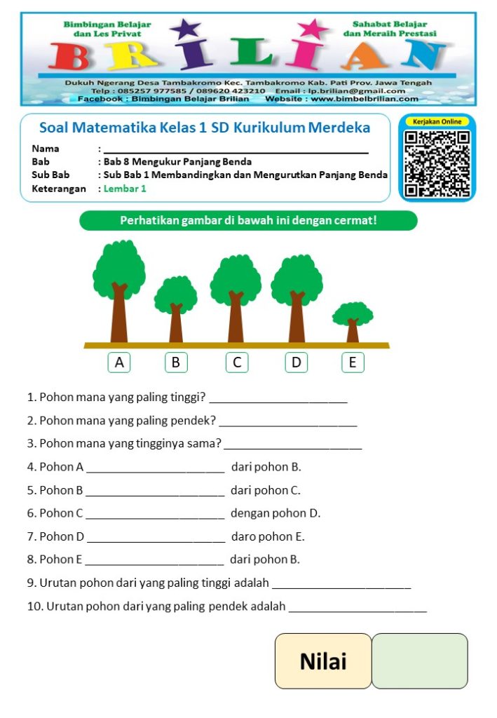 Wajib Tahu 7 Contoh Soal Matematika Tema 8 SD Kelas 1 Lengkap dengan Kunci Jawaban 2026