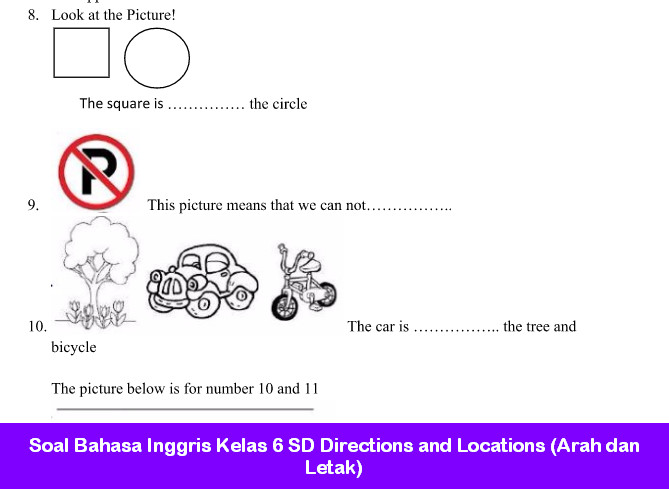 latihan soal bahasa inggri kelas 3 directions latihan soal bahasa inggri kelas 3 directions